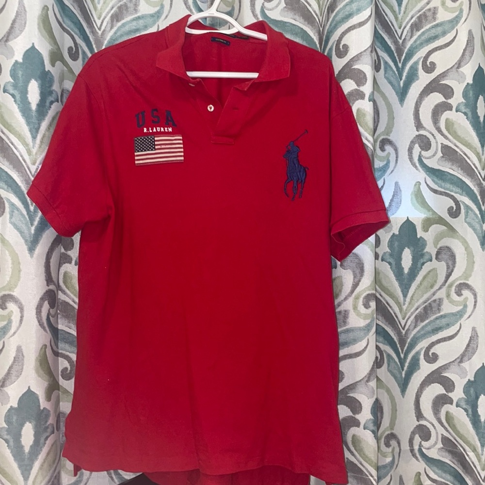 Ralph Lauren Red Polo Sz XL